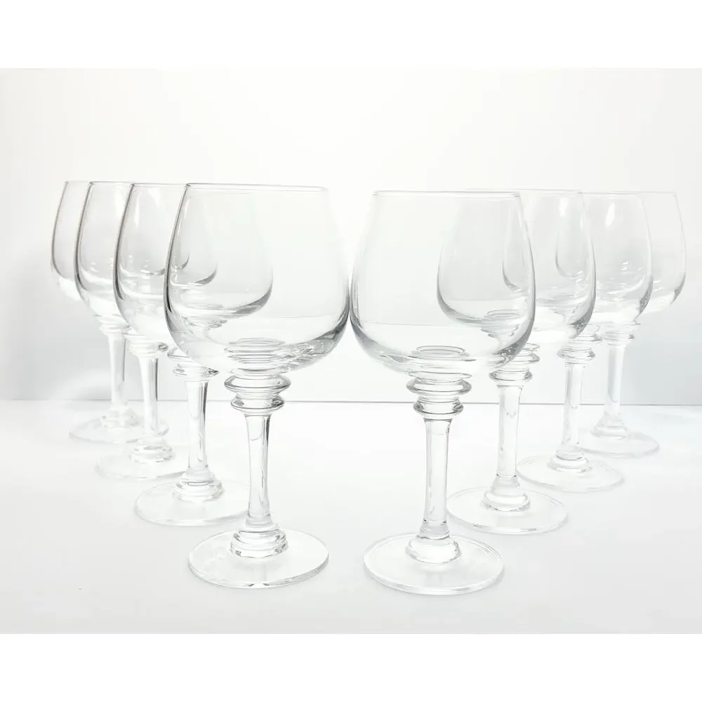 Pottery Barn “Claro” Set of 8 Balloon Wine Glasses 8 1/2” 16oz